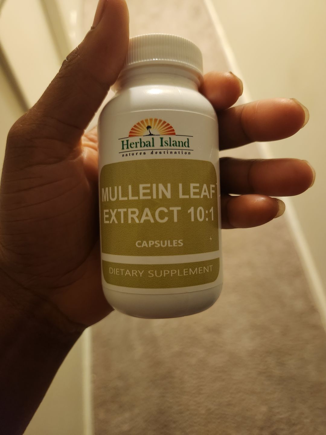 Customer photo review of Mullein Leaf Capsule (Lung Detox Mucus)