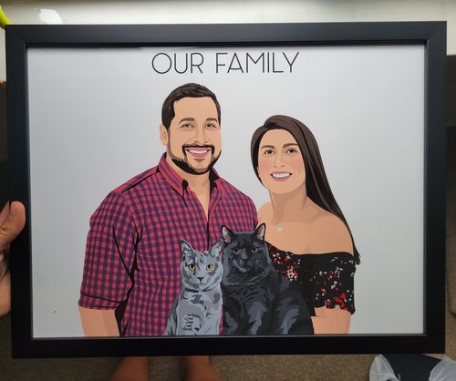 Customer photo review of Custom Fur-mily Portrait