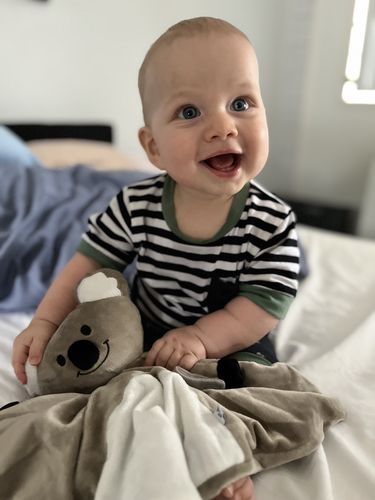 Customer photo review of Stripe Palm Set