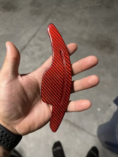 Customer photo review of Carbon Fiber Paddle Shifter Extension for 2016-2023 Chevy Camaro/2014-2019 Corvette