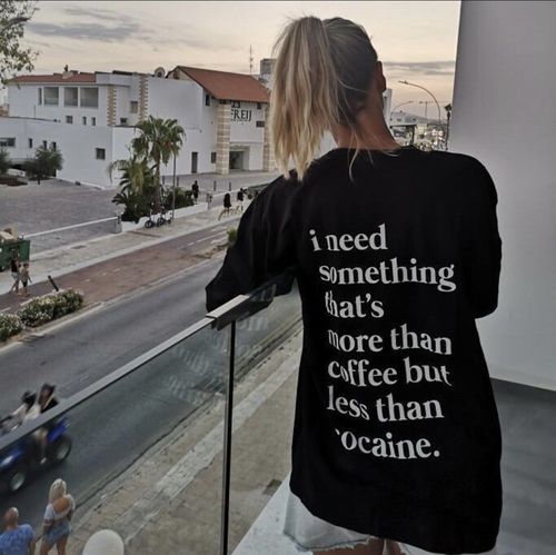 Customer photo review of MORE THAN COFFEE - Premium Shirt Oversize