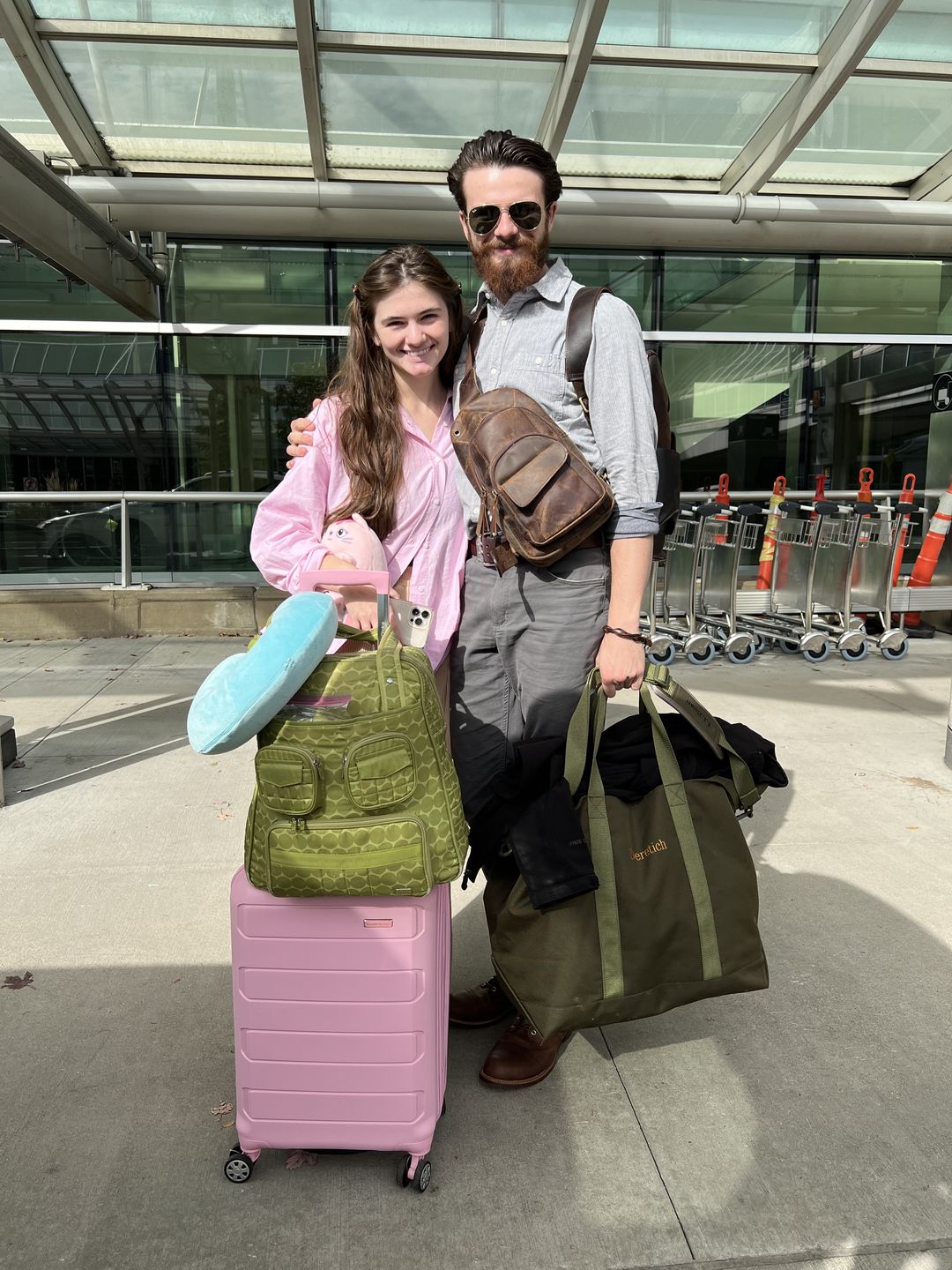 Customer photo review of Cowhide Leather Sling Bag