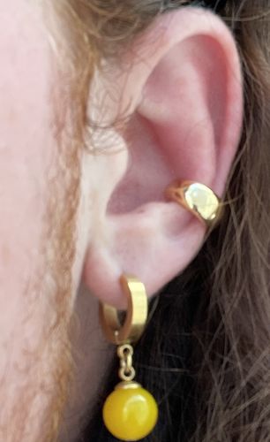 Customer photo review of Mister Potara Earring - Yellow