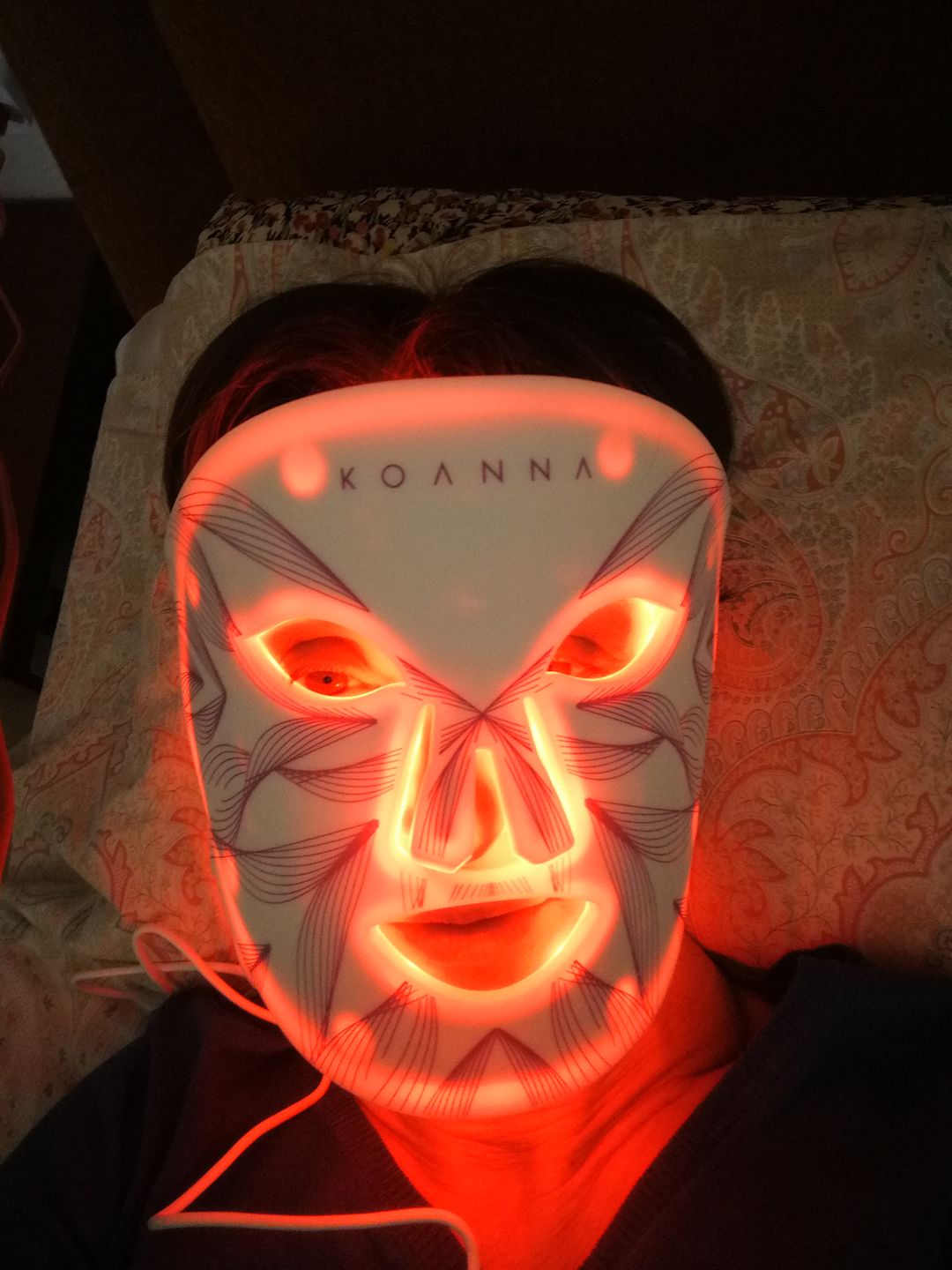 Customer photo review of LED Light Therapy Mask