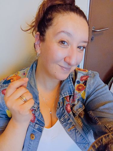 Customer photo review of EAR CUFFS HELIO PLATA