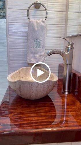 Customer video review of Waterfall Single Hole Bathroom Faucet Brushed Nickel