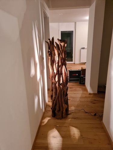 Customer photo review of Teak Wurzelholz Stehleuchte ACE | Höhe 150 oder 180 cm