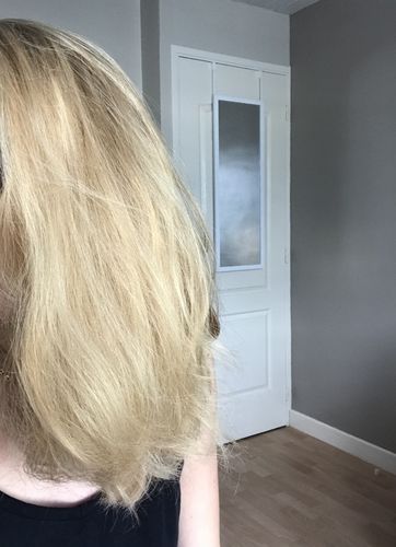 Customer photo review of Notre soin éclaircissant pour des cheveux rayonnants en moins de 5 minutes
