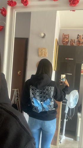 Customer photo review of Felpa Hoodie Notre Butterfly