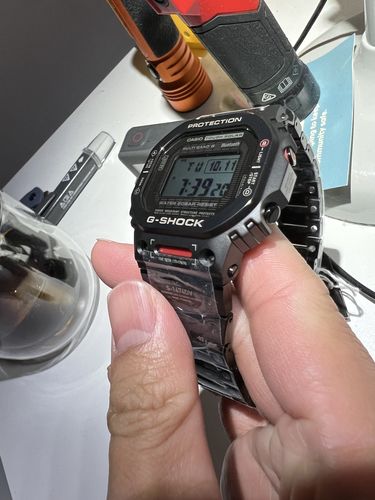 Customer photo review of Casio G-Shock Men's Titanium Digital Watch GMWB5000TVA-1DR