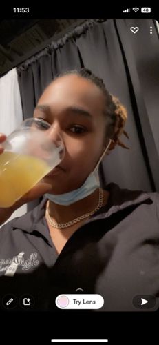 Customer photo review of Thin Cuban link choker