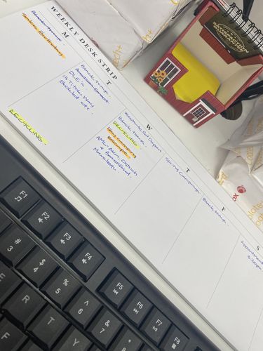 Customer photo review of Weekly Planner