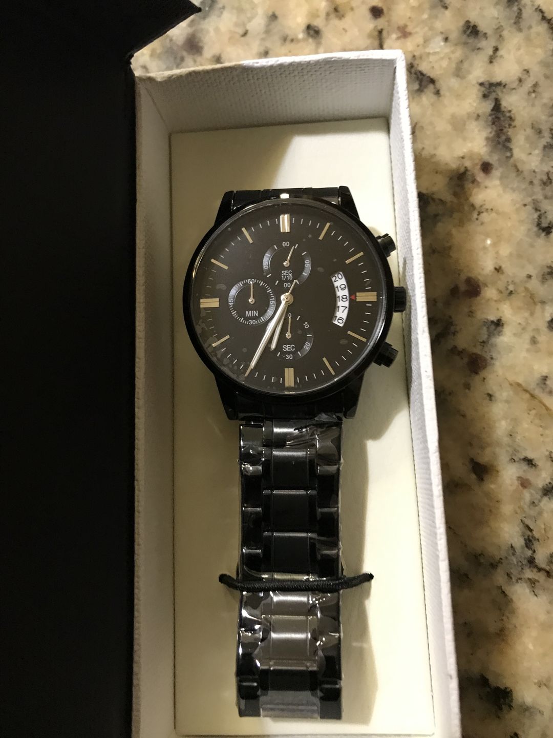 Customer photo review of (ALMOST SOLD OUT) To My Grandson - Engraved Premium Watch - SS146