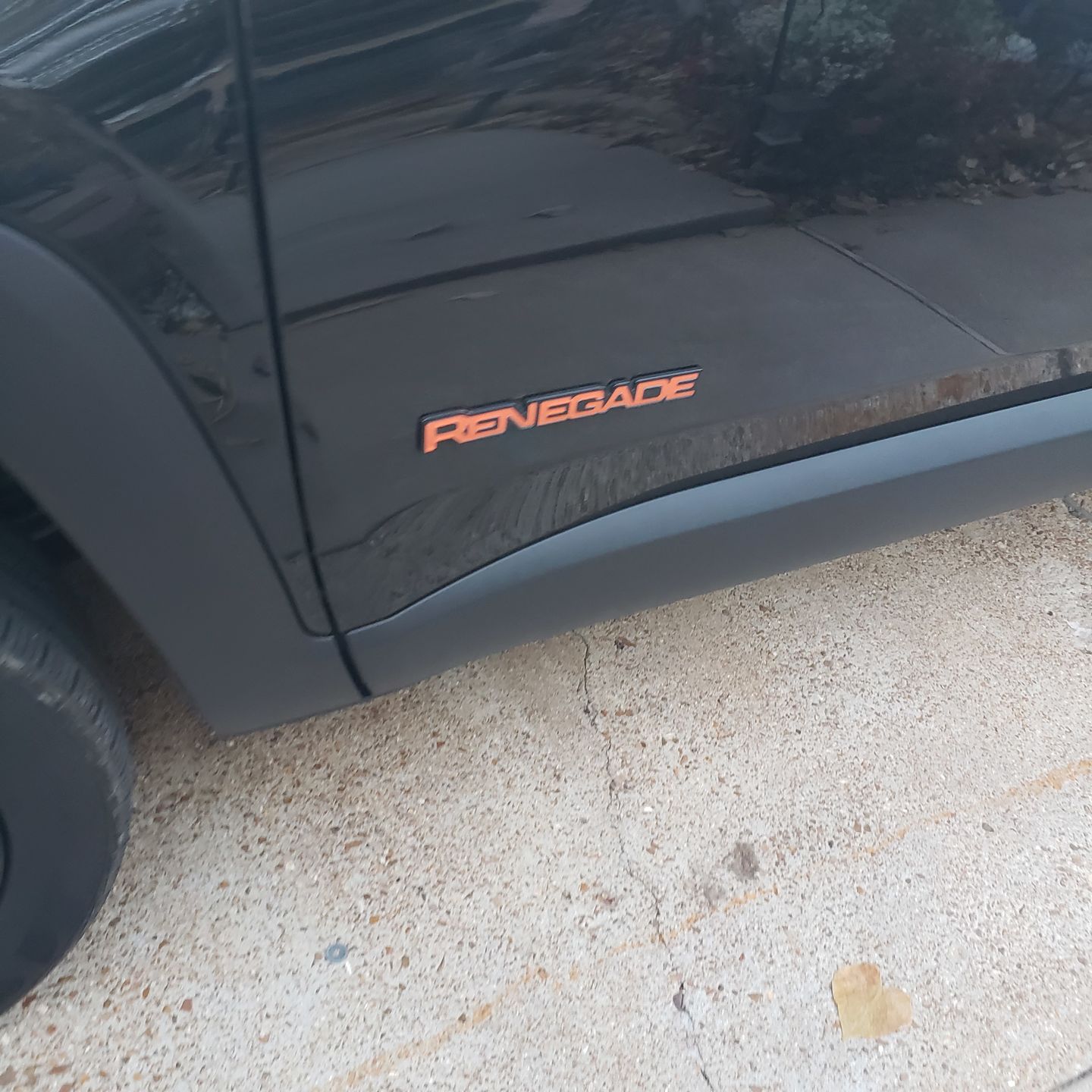Customer photo review of JEEP Emblem Overlay Decals – Solid Colors | Fits 2015+ Jeep Renegade