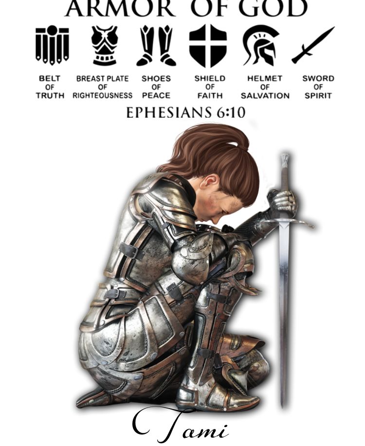 Customer photo review of Personalized Custom Name, Skin Tone And Hairstyles Woman Warrior Of God of God Put On The Full Armor of God Ephesians 6-10 Acrylic Plaque