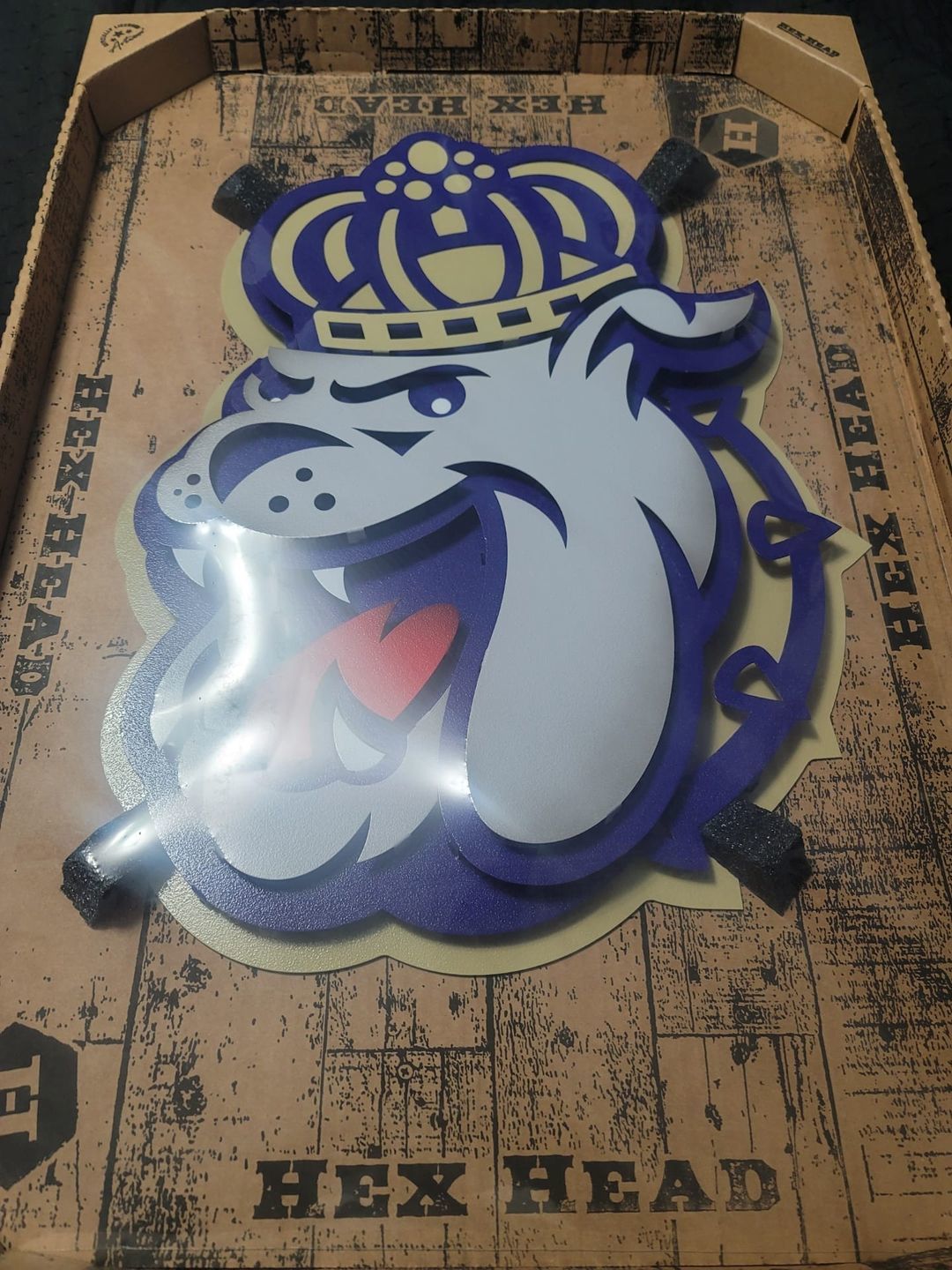 Customer photo review of James Madison Dukes Mascot 3D Metal Wall Art