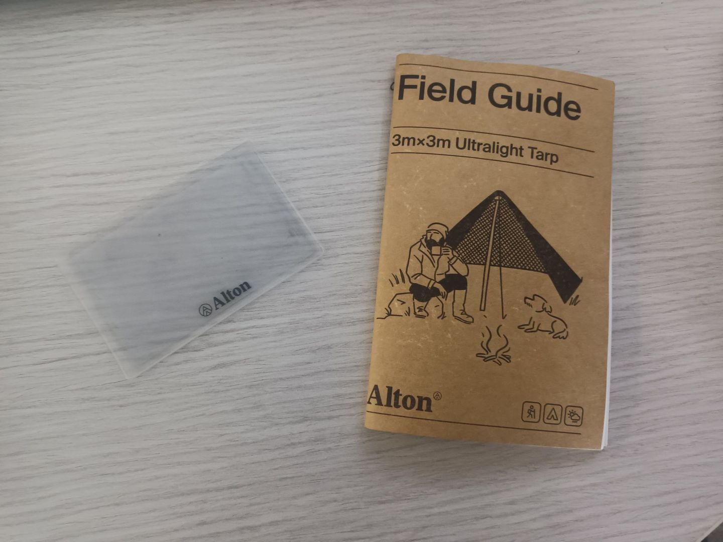 Customer photo review of Waterproof Field Guide - Tarp