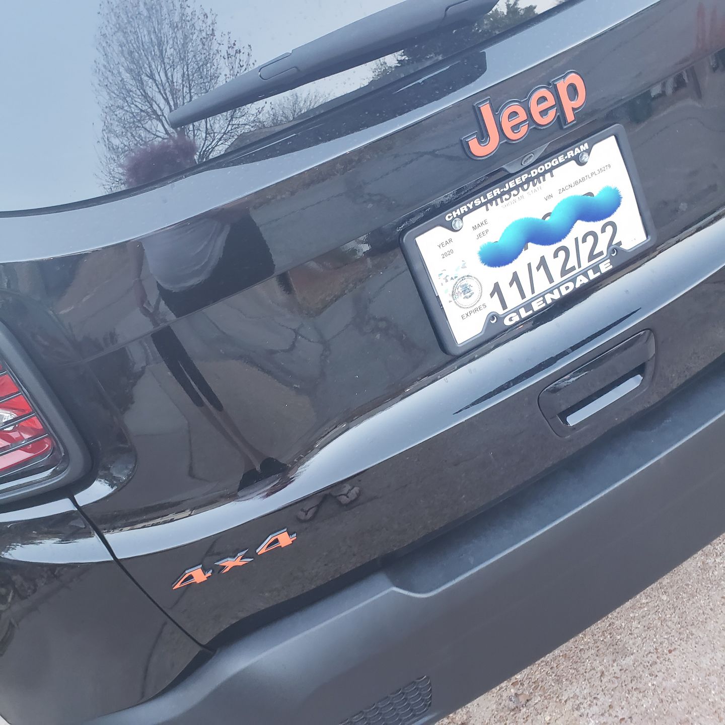 Customer photo review of 4x4 Custom Color Emblem Overlay Decal Sticker