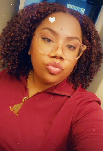 Customer photo review of Temporary Hair Color Gel - Pink Berry