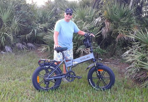 Customer photo review of V3 Folding Fat Tires Adult All Terrain Electric Bike
