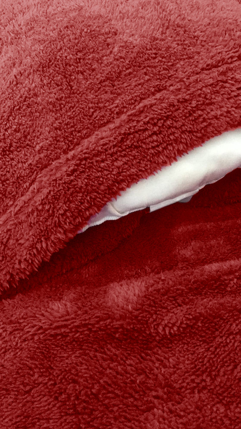 Customer photo review of Red Teddy Duvet Cover Set