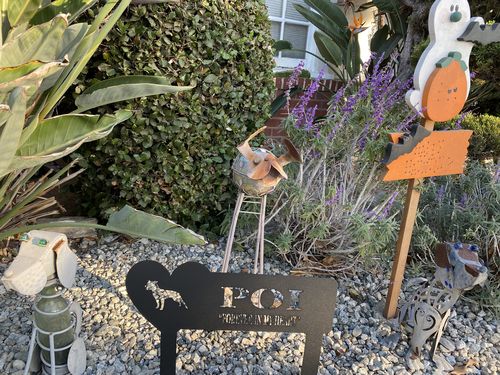 Customer photo review of Personalized Dog Memorial Stake