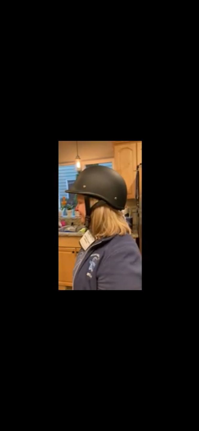Customer photo review of Smallest & Lightest DOT Open Face Polo Helmet- Matte Black