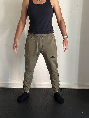 Customer photo review of PR Stripe Joggers- PR207- Army Green