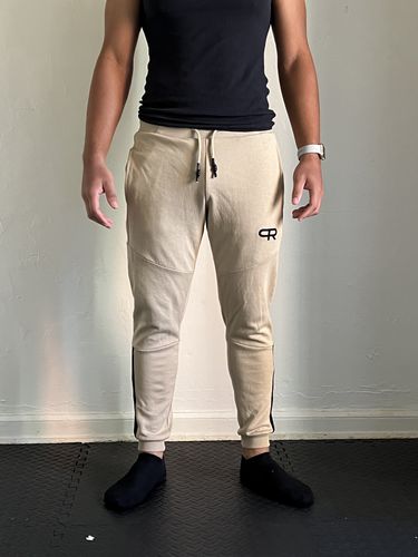 Customer photo review of PR Stripe Joggers- PR207- Sand