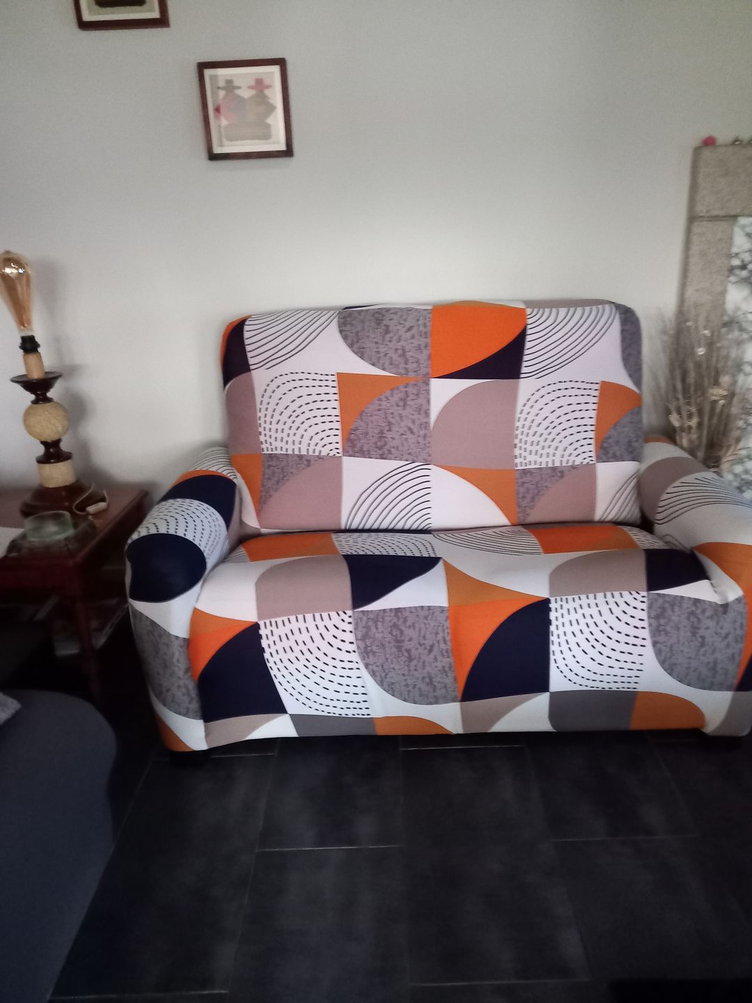 Customer photo review of Vintage - Housses Extensibles de Fauteuil et Canapé