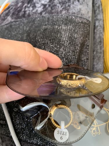 Customer photo review of Sun and Moon Ring