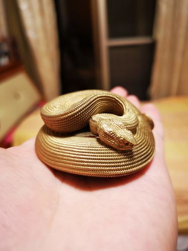 Customer photo review of Brass Viper Bottle Opener