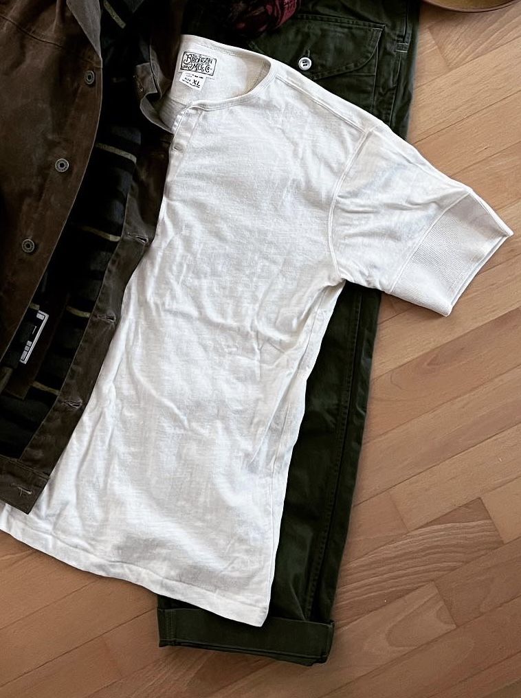 Customer photo review of 1890s Slub Cotton Henley T-Shirt