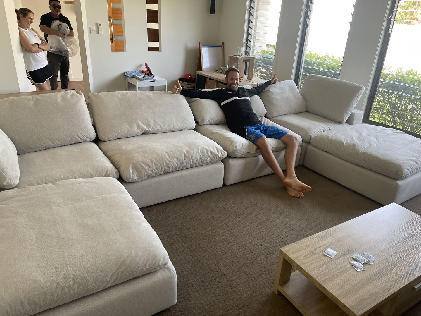 Customer photo review of Cloud Classic | 5-Piece Closed Modular Sofa