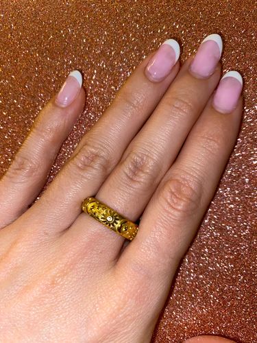 Customer photo review of Sun and Moon Ring