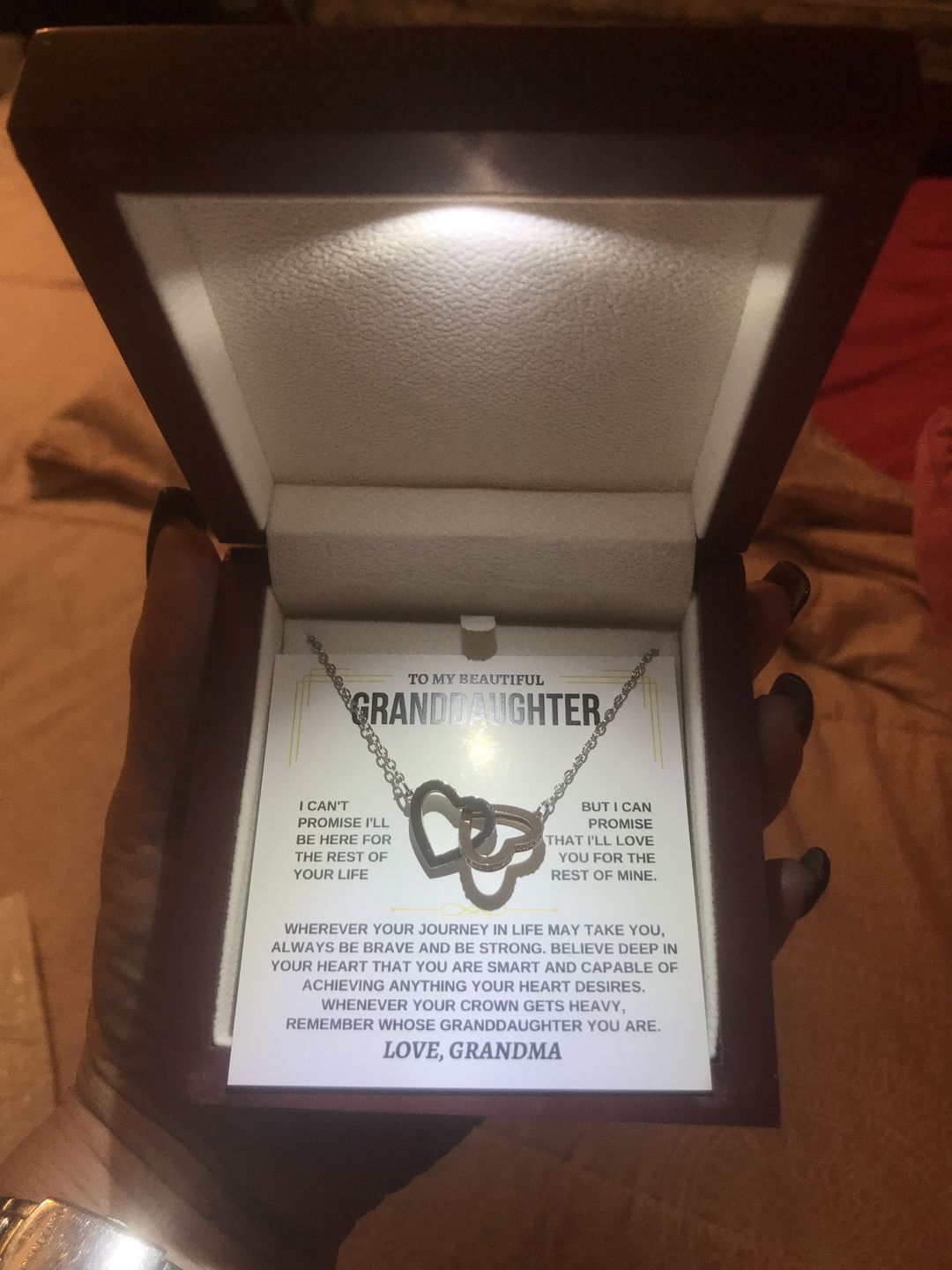 Customer photo review of [ALMOST SOLD OUT] To My Granddaughter - Love Grandma - Beautiful Gift Set - SS117GM