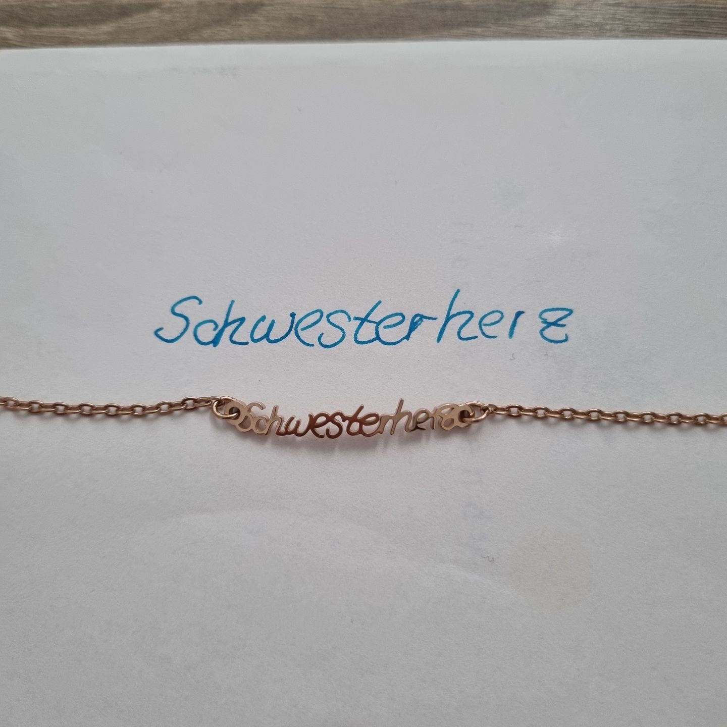 Customer photo review of LOANYA Schmuck aus Deiner persönlichen Handschrift