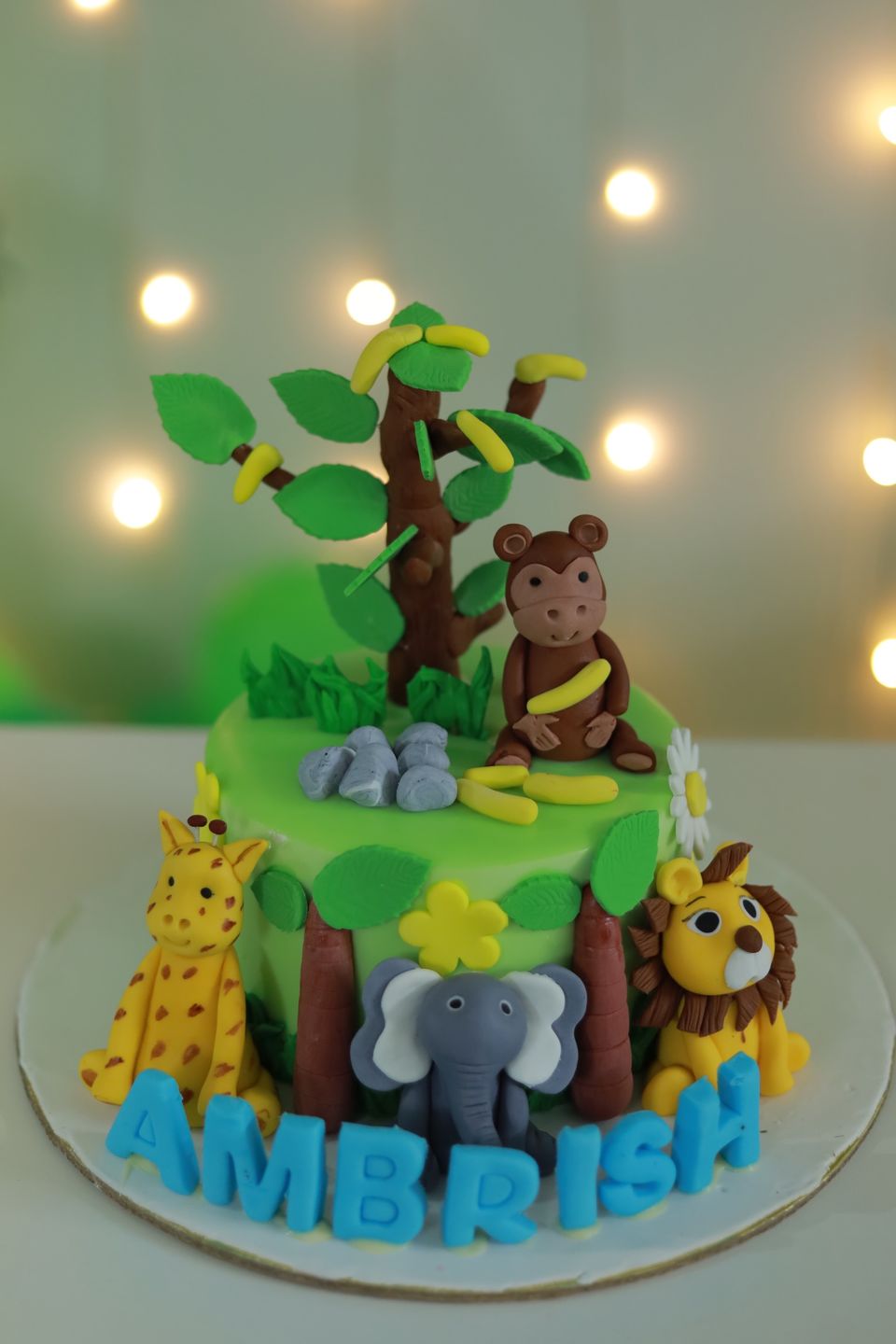 Customer photo review of Jungle Adventure Green Cake