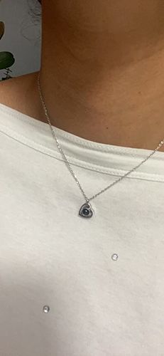 Customer photo review of Colar Coração Personalizável