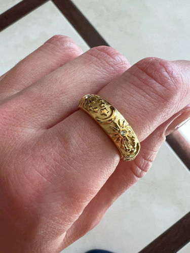 Customer photo review of Sun and Moon Ring