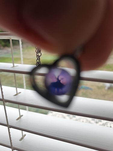 Customer photo review of Colar Coração Personalizável