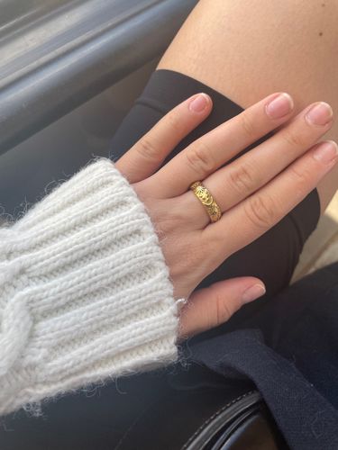 Customer photo review of Sun and Moon Ring