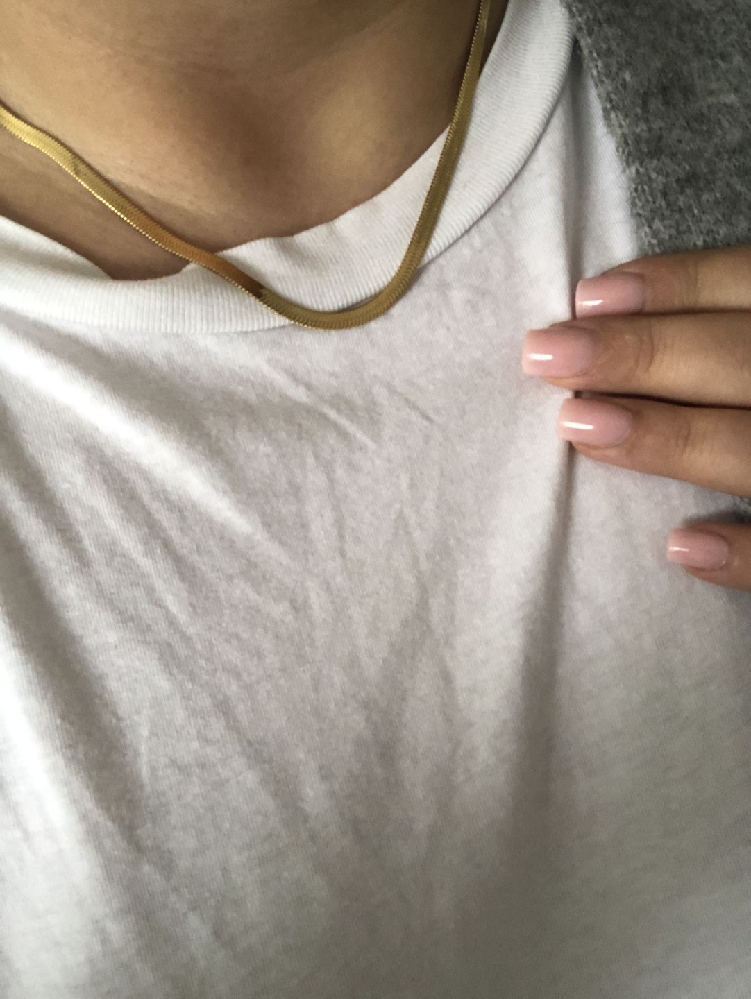 Customer photo review of Snake Skin Kette | 18K vergoldet