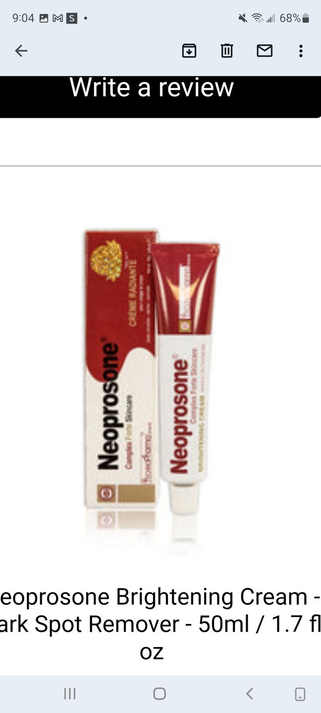 Customer photo review of Carotis Skin Brightening Cream 50g / 1.7 fl oz