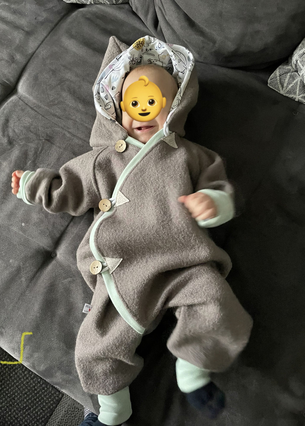 Customer photo review of Atelier MiaMia - Walk - Overall Baby Kind von 50 bis 110 Designer Walkoverall  braun --walk W10