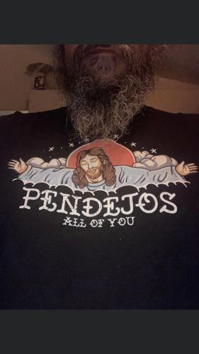 Customer photo review of Premium Pendejos, All Of You Old School OG T-shirt