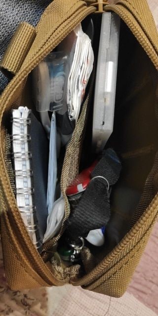 Customer photo review of Tactical Utility MOLLE Pouch For Harness (3-Piece Set)