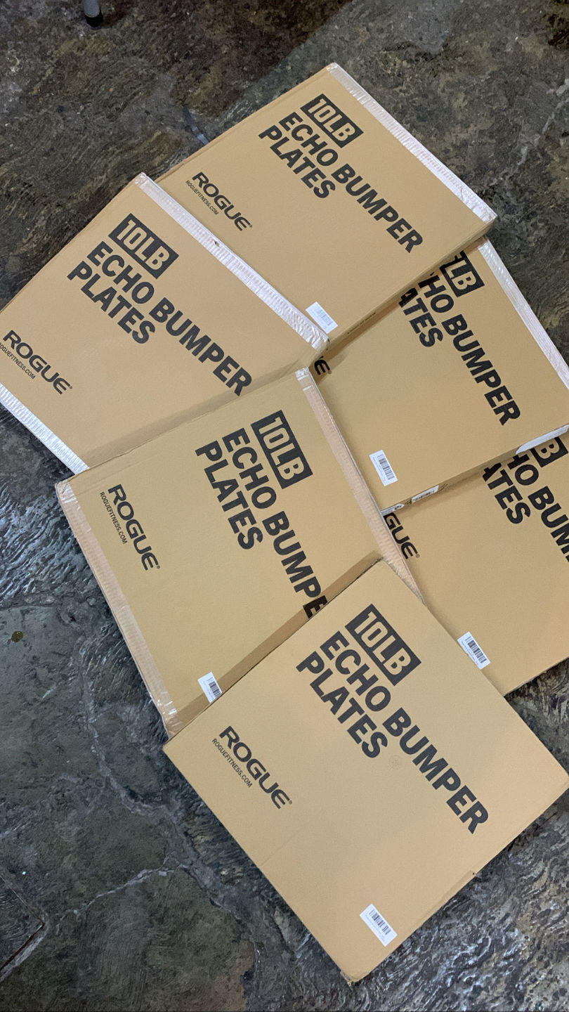 Customer photo review of Rogue Echo Bumper Plates