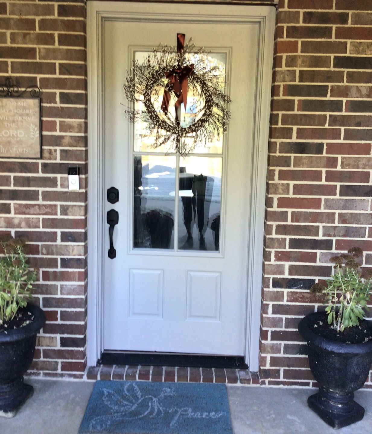 Customer photo review of Clear 4 Lite Glass and Frame Kit (3/4 Lite 24" x 50" Frame Size)