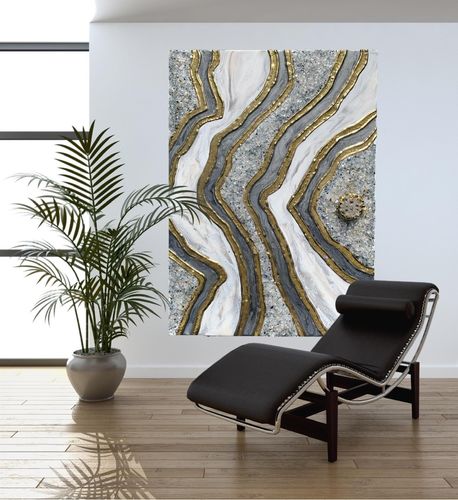 Customer photo review of GOLD RUSH REFLECTIVE CRUSHED GLASS